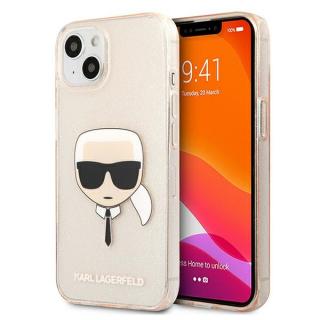 Ochranný zadní kryt Karl Lagerfeld pro iPhone 13 mini - TPU Full Glitter Karl Head