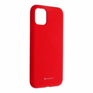 Ochranný zadní kryt Mercury Silicone Iphone 12 Pro Max Červený