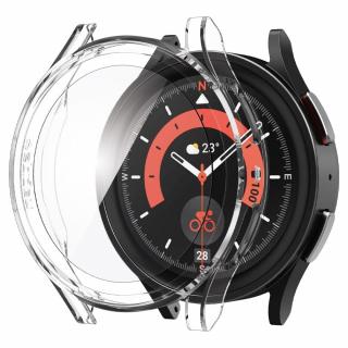 Pouzdro a Tvrzené Sklo Spigen Thin Fit & Tempered Glass Galaxy Watch 5 Pro (45 mm) Crystal Clear