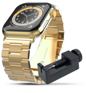 Řemínek pro Apple Watch 38 mm - Kovový Mercury  Gold