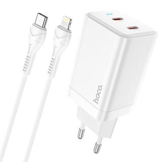 Rychlá nabíječka do sítě pro iPhone a iPad - Hoco, N23 Astral PD45W + Lightning kabel