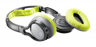 Sportovní bezdrátová sluchátka Cellularline CHALLENGE s odnímatelnými a pratelnými náušníky, žlutá