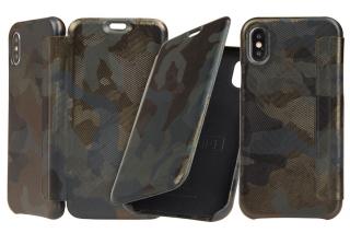 Zelené flipové pouzdro pro iPhone 6 /7 / 8 Plus Carastyle Graffi Camouflage Margot