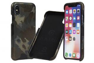 Zelený obal pro iPhone 6 / 7 / 8 / SE (2020) Carastyle Shell Camouflage Margot