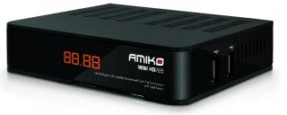 AMIKO Mini HD265 HEVC CX LAN digitální satelitní HD přijímač  + baterie mikrotužka AAA balení po 2 ks