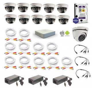 Kamerový set Hikvision Proffesional 1 venkovní + 10 vnitřní  Speciální cena pro registrované