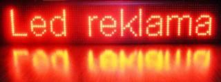 LED reklama, běžící text, tabule, displej červená (red) 100x20x5cm  Speciální cena pro registrované