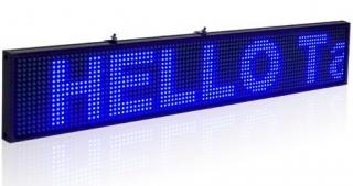 LED reklama, běžící text, tabule, displej modrá (blue) 100x20x5cm  Speciální cena pro registrované