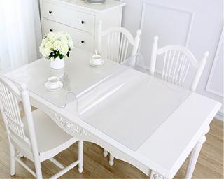 Ubrus na stůl z měkkého skla 122x35 cm Ubrus: Průhledná lesklá folie