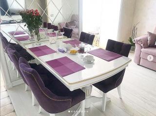 Ubrus na stůl z měkkého skla 179x75 cm Ubrus: Průhledná lesklá folie