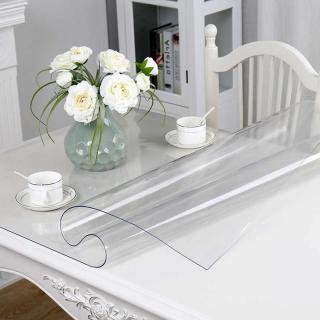 Ubrus na stůl z měkkého skla 180x78,5 cm Ubrus: Průhledná lesklá folie