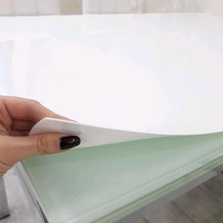 Ubrus na stůl z měkkého skla 35x100 cm Ubrus: Lesklá bílá fólie