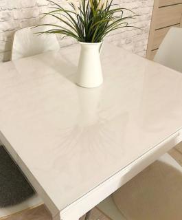 Ubrus na stůl z měkkého skla 58,3x58,2 cm Ubrus: Průhledná lesklá folie