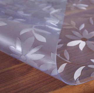 Ubrus na stůl z měkkého skla 60x60 cm Ubrus: Fólie se vzorem květin
