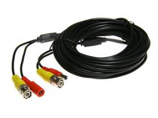 Vnitřní propojovací kabel koaxiální s BNC + napájení 10 metrů