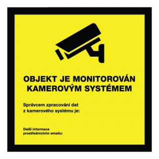 Výstražná samolepka obrázek venkovní kamery