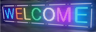WiFi LED reklama, světelně tabule barevná - panel 300x40cm  Speciální cena pro registrované
