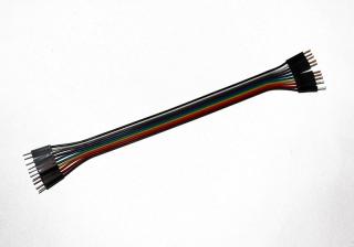 Dupont kabel 30cm plochý 10 žil - male/male