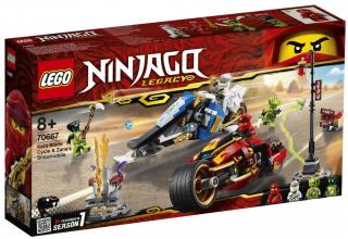 LEGO Ninjago 70667 Kaiova motorka s čepelemi a Zanův sněžný skútr