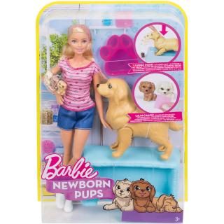 Mattel Barbie (blonďatá) psí máma
