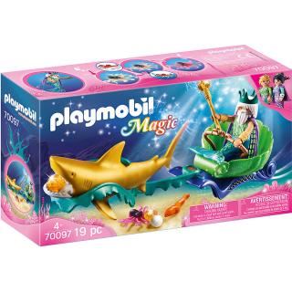 Playmobil 70097 MOŘSKÝ KRÁL SE ŽRALOČÍM KOČÁREM