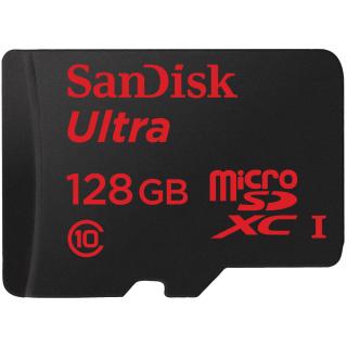 SanDisk microSDXC 128GB Ultra Android UHS-I + adaptér SDSQUNC-128G-GN6MA