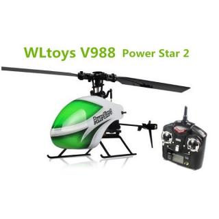 WL TOYS RC vrtulník V988, 4-kanál, RTF, 2.4Ghz zeleny