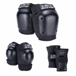 187 Killer Pads - Black Six Pack - Sada chráničů pro dospělé Velikost: XS/S