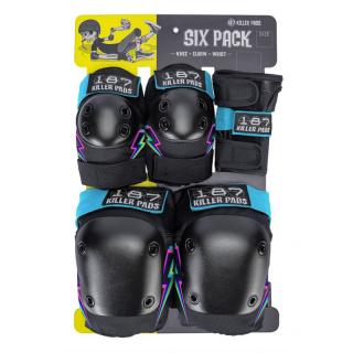 187 Killer Pads - Electric Bolt Six Pack - Sada chráničů pro dospělé Velikost: L/XL