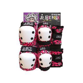 187 Killer Pads - Junior Six Pack - Pink - Dětská sada chráničů