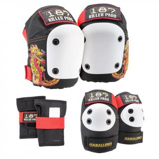 187 Killer Pads - Steve Caballero Six Pack - Sada chráničů pro dospělé Velikost: L/XL