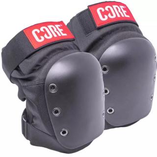 CORE - Street Skate Knee Pads - Black/Red - Kolenní chrániče Velikost: XS