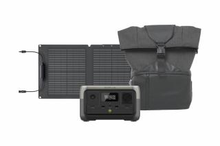 EcoFlow - RIVER 2 Outdoor combo s EcoFlow batohem a 60W skládacím solárním panelem