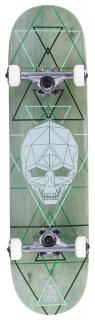 Enuff - Geo Skull Green 8  - skateboard
