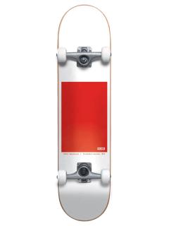 Globe - G0 Block Serif 8  White/Red - skateboard