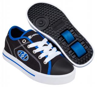 Heelys - Classic X2 Black/White/Blue - koloboty Velikost boty: 31