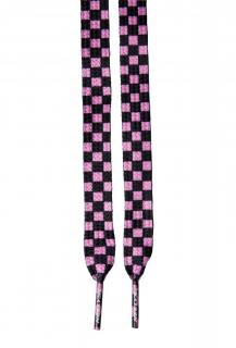 Heelys - Laces Bliss Check - Black/Pink - tkaničky 130 cm