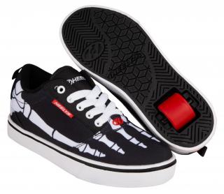 Heelys - Pro 20 Print - Black/White/Red/Skeleton - koloboty Velikost boty: 31