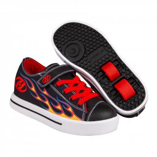 Heelys - Snazzy X2 - Black/Yellow/Red Flame - koloboty Velikost boty: 31