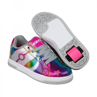 Heelys - Split Stars - Rainbow/Silver/Hot Pink - koloboty Velikost boty: 39