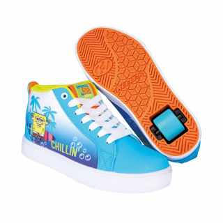 Heelys - Spongebob Racer 20 Mid - Cyan/Lt Lime/Orange - koloboty Velikost boty: 31