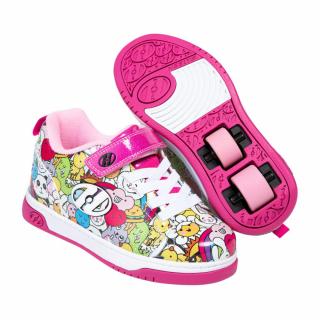 Heelys - X2 Dual Up - White/Pink/Multi PU - koloboty Velikost boty: 31