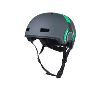 Micro - LED Headphone green - Dětská helma Velikost: M