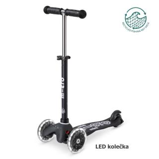 Micro - Mini Deluxe ECO - LED Black - Dětská koloběžka