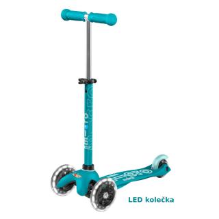 Micro - Mini Deluxe LED Aqua - Dětská koloběžka