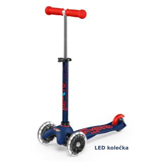 Micro - Mini Deluxe LED Navy Blue - Dětská koloběžka