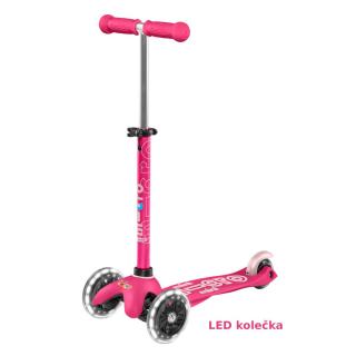 Micro - Mini Deluxe LED Pink - Dětská koloběžka