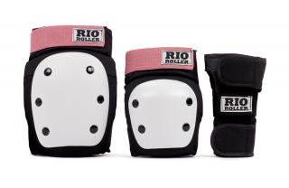 Rio Roller - Dámská Sada chráničů - Triple Pad Set Black/Rose Velikost: L