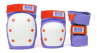 Rio Roller - Dámská Sada chráničů - Triple Pad Set Purple/Orange Velikost: L