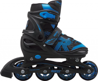 Roces - Jokey 3.0 Black/Astro Blue - kolečkové roztahovací brusle Velikost (brusle): 26-29